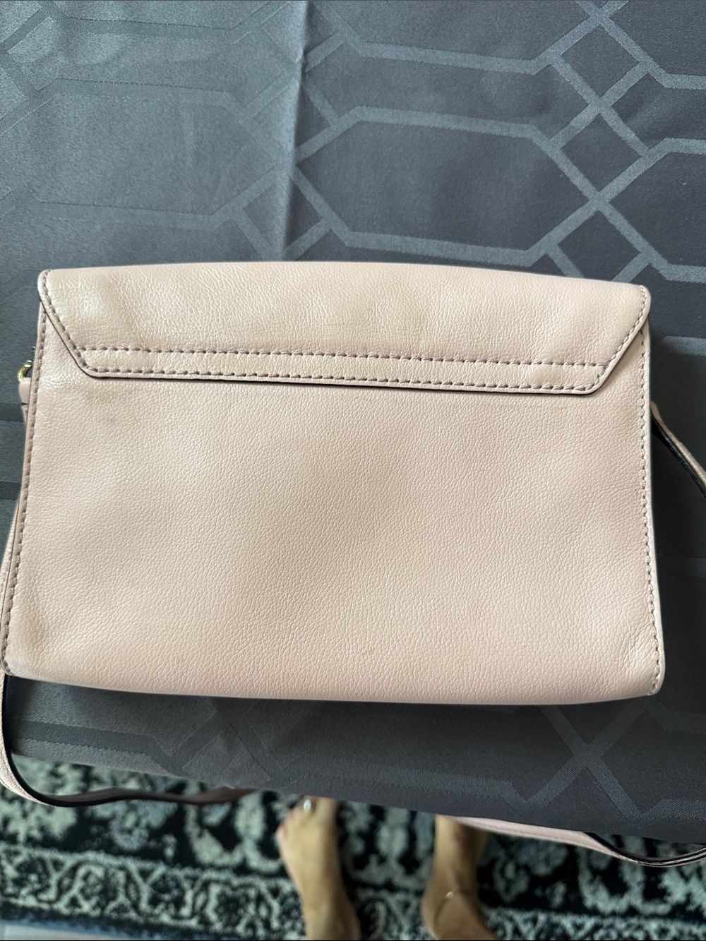 kate spade Dusty Rose Leather Crossbody with Gold Buckles - Picture 3 of 9